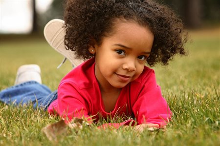 Girl on the grass